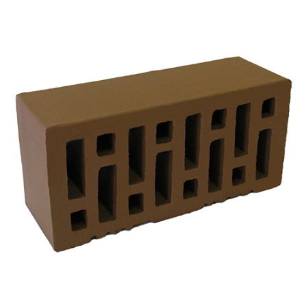 Починковский кирпич лицевой коричневый гладкий 1,4НФ