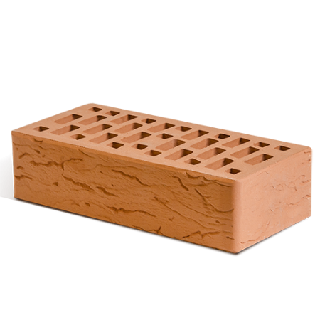 Маркинский кирпич лицевой 1НФ красный риф