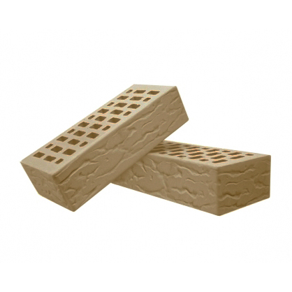 Кирпич лицевой пустотелый Terex мокко рустик 1НФ