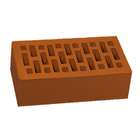 Кирпич лицевой НЗКМ 1,4НФ красный гладкий