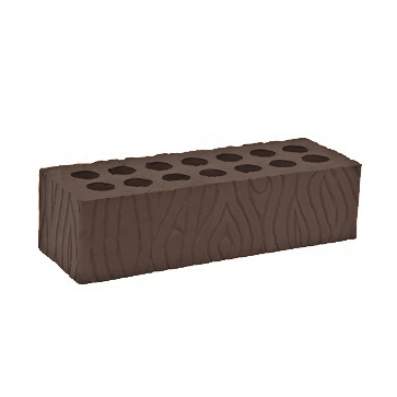 Кирпич Чернушкастройкерамика лицевой 0,7НФ коричневый кора дуба