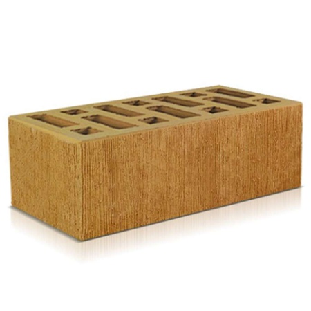 Кирпич лицевой Старый Оскол 1,4НФ солома бархат