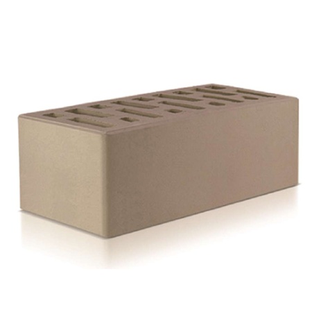 Кирпич лицевой Старый Оскол 1,4НФ серый гладкий