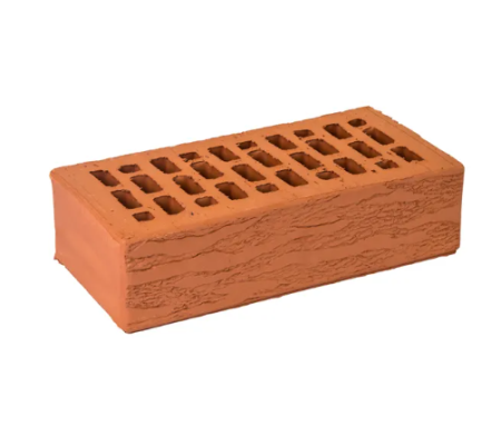 Кирпич лицевой пустотелый Гжельский 1НФ терракотовый рустик