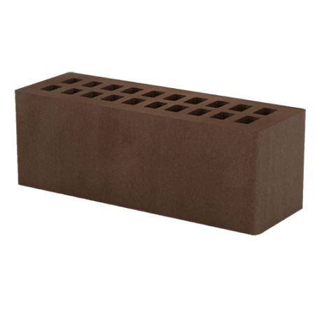 Кирпич лицевой Тербунский гончар пустотелый 0,9НФ корица гладкий