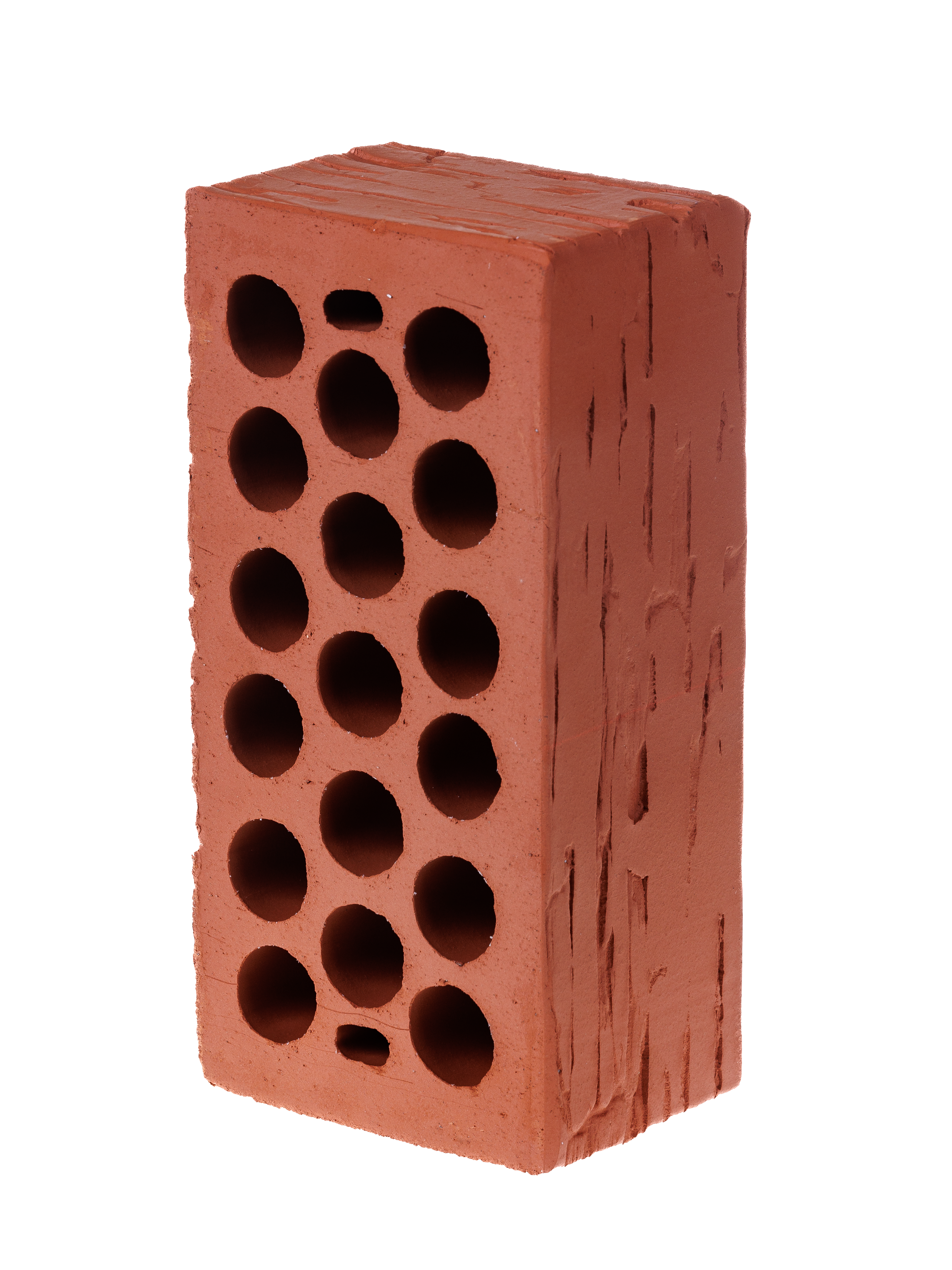 Кощаковский кирпич лицевой 1НФ красный дикий камень (1 категория)