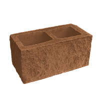 Блок пустотелый с двумя гранями колотой фактуры Besser