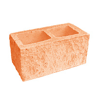 Блок пустотелый с двумя гранями колотой фактуры Besser